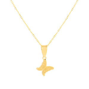 Wear the Symbol of Grace ? Butterfly Necklace in 21K Gold