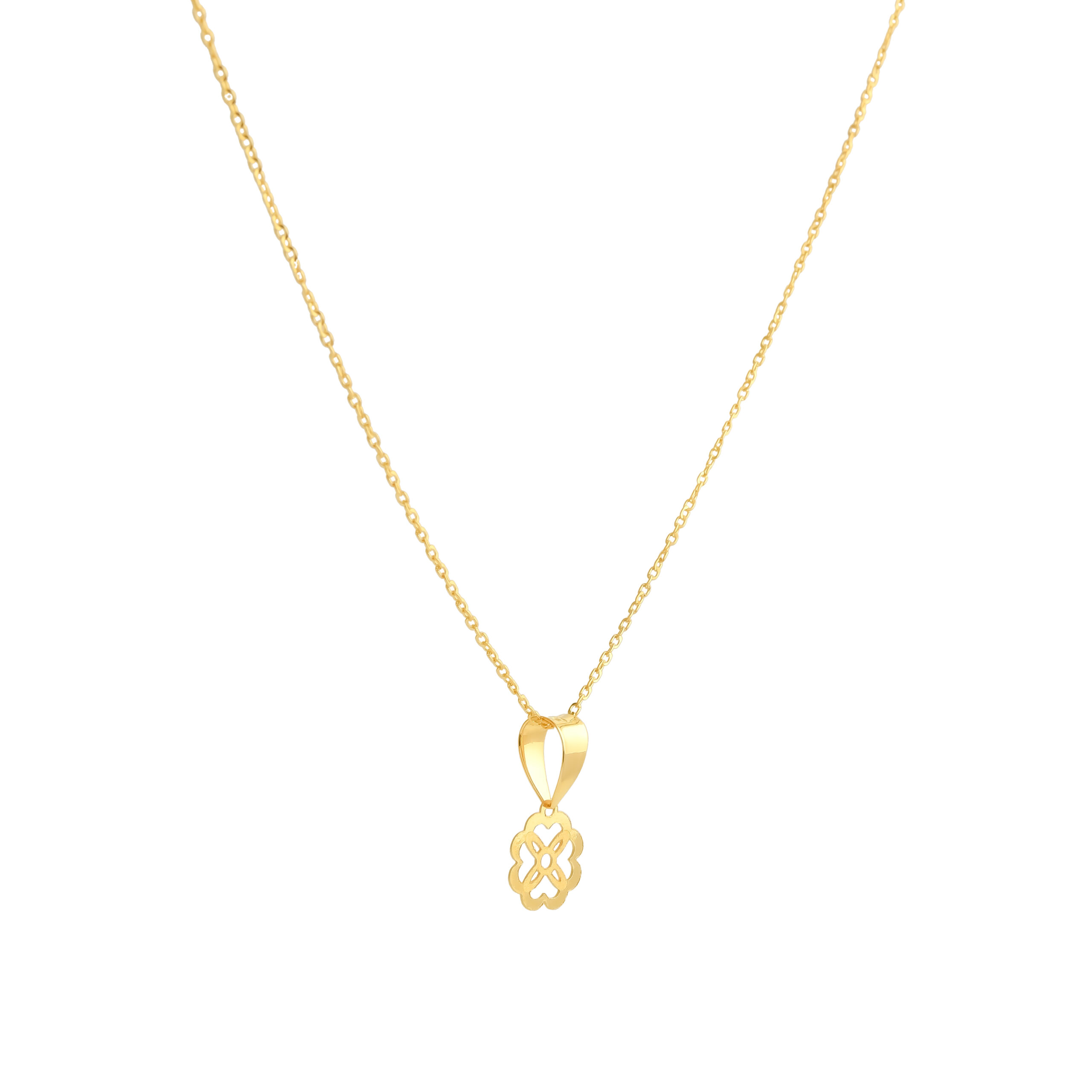 A Necklace That Blooms with Love ? 21K Gold Flower Design - Image 2