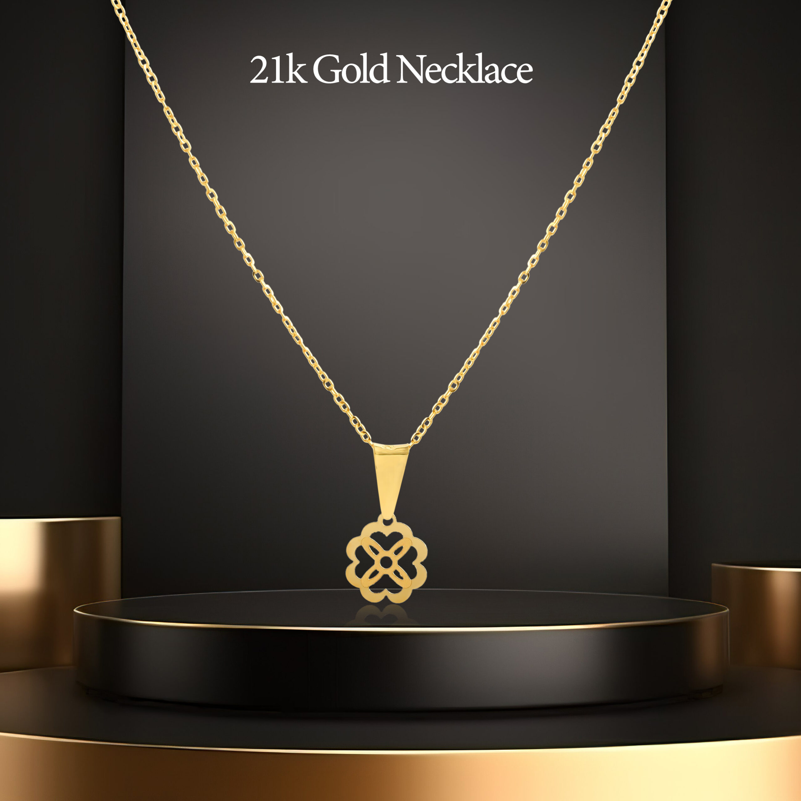 A Necklace That Blooms with Love ? 21K Gold Flower Design - Image 3