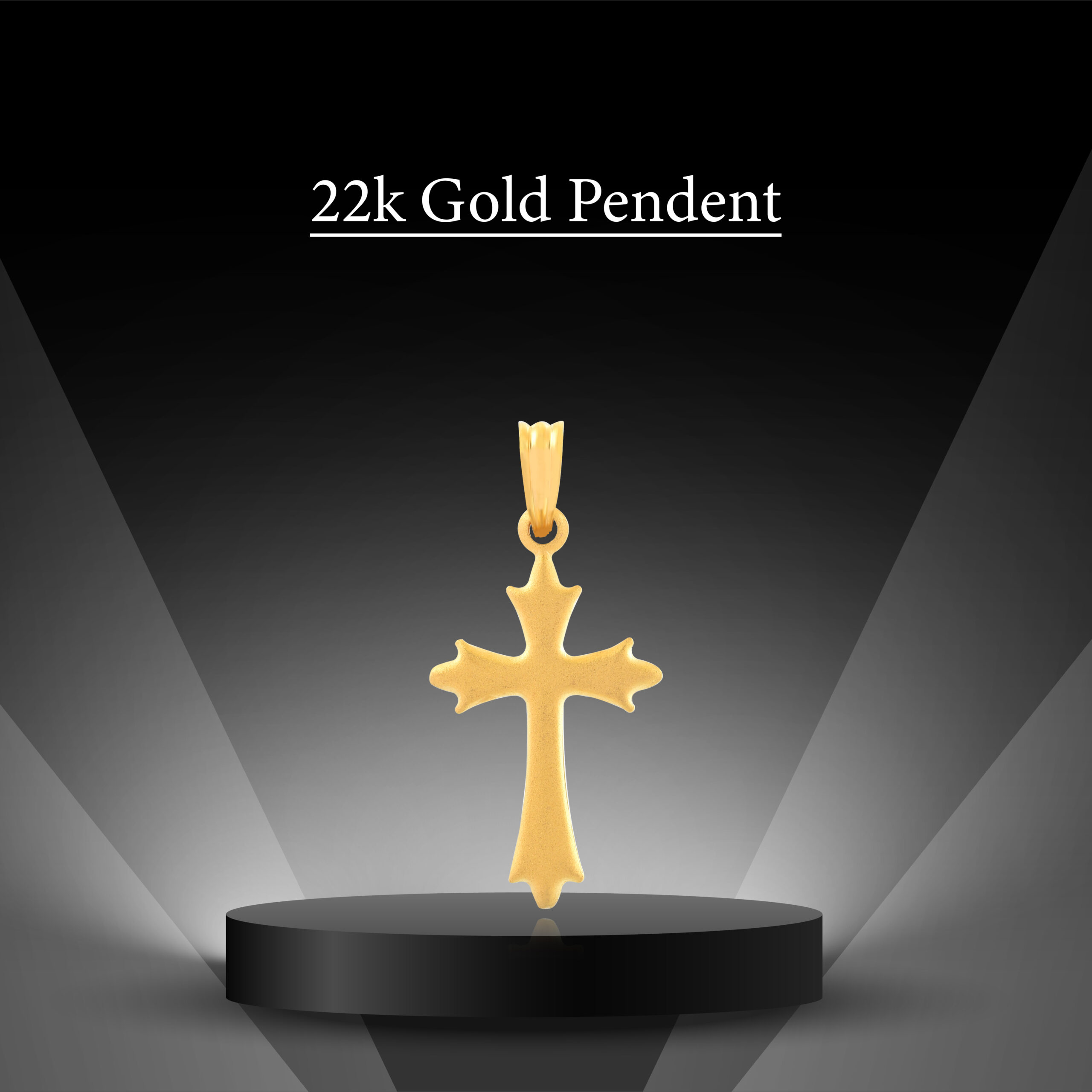 22K Gold Cross Pendant A Timeless Emblem of Faith and Grace by Bafleh Jewellery - Image 6