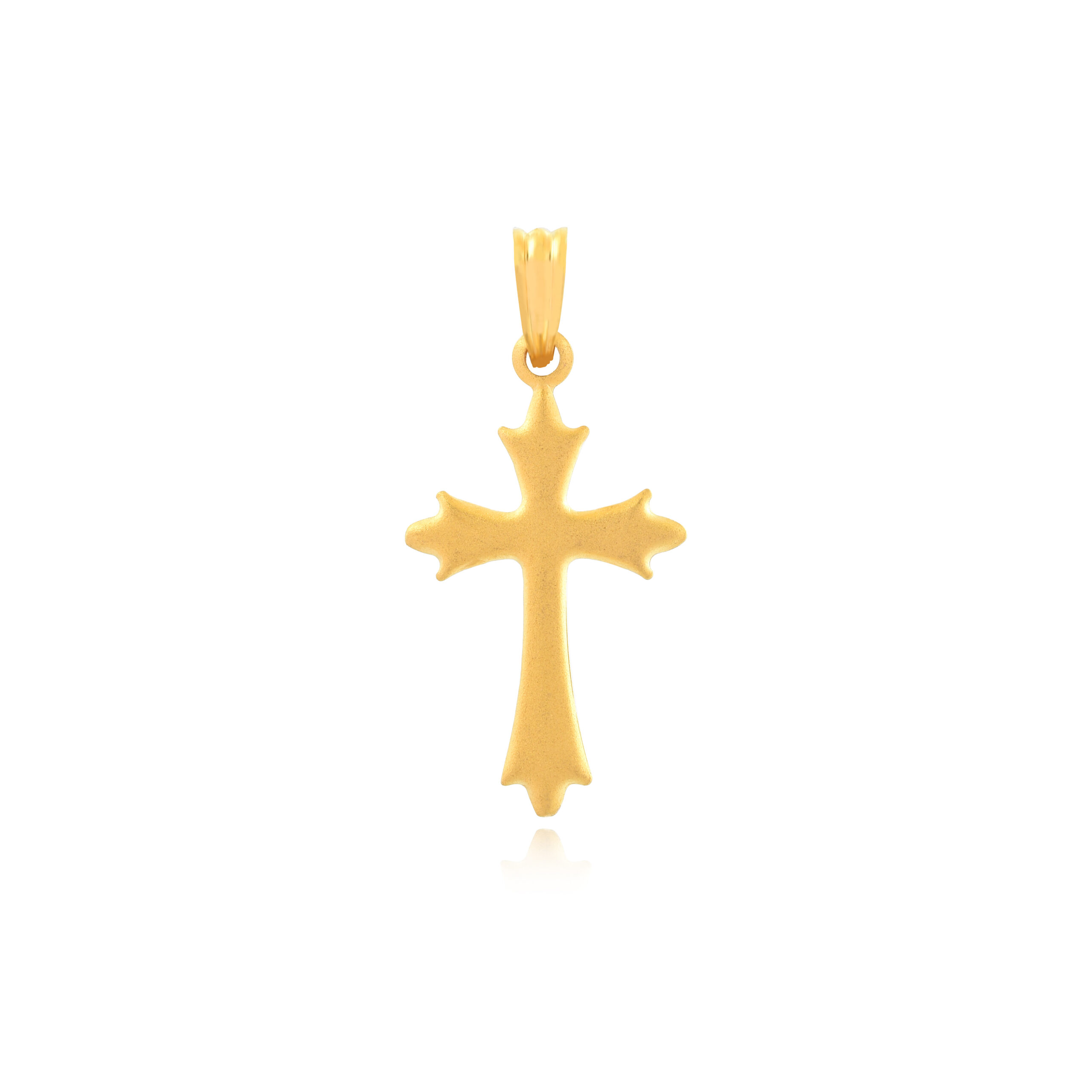 22K Gold Cross Pendant A Timeless Emblem of Faith and Grace by Bafleh Jewellery - Image 2