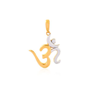 Alternative view of 22K Gold Om Pendant  Spiritual Harmony in Gold by Bafleh Jewellery