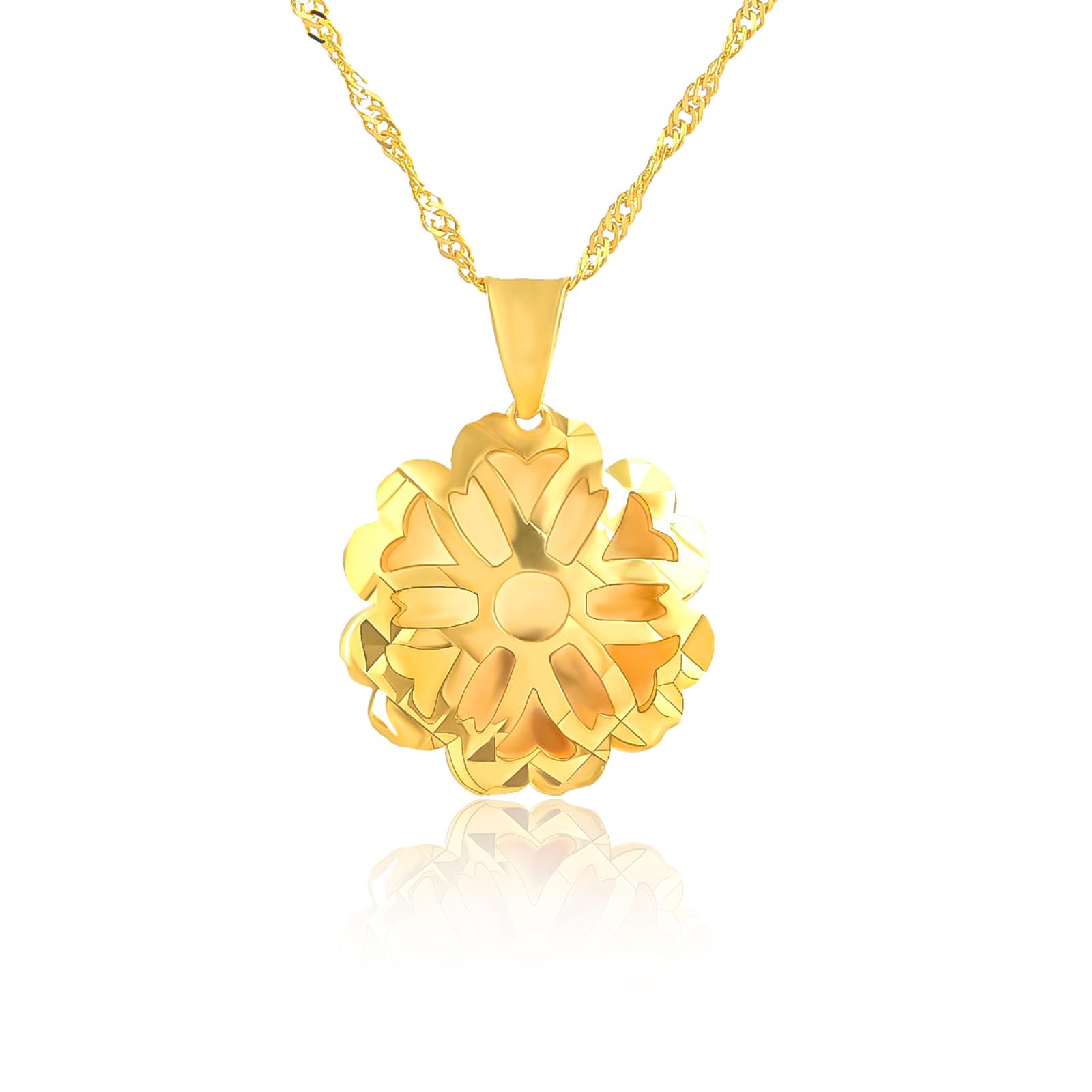 Discover the opulence of a 21 karat gold pendant - Image 5