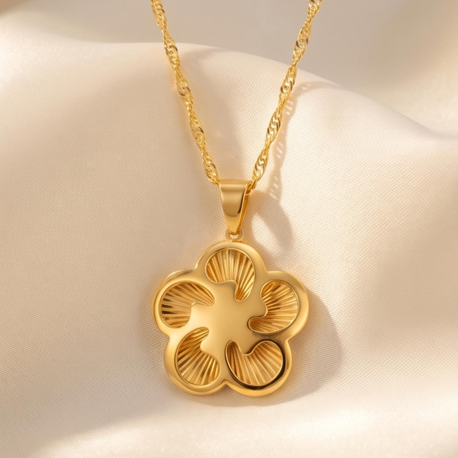 Elevate your style with a 21k gold pendant