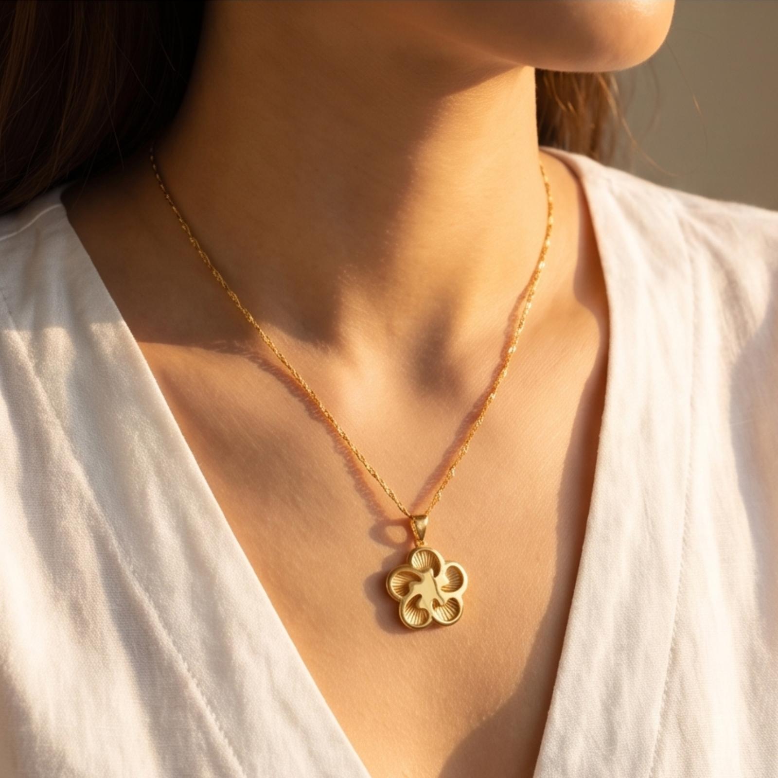 Elevate your style with a 21k gold pendant - Image 4