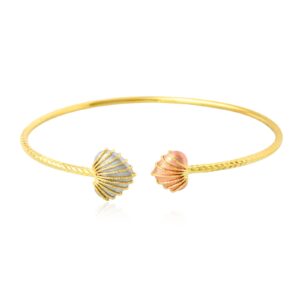 Alternative view of 18k Gold Heart Bangles for Your Loved One