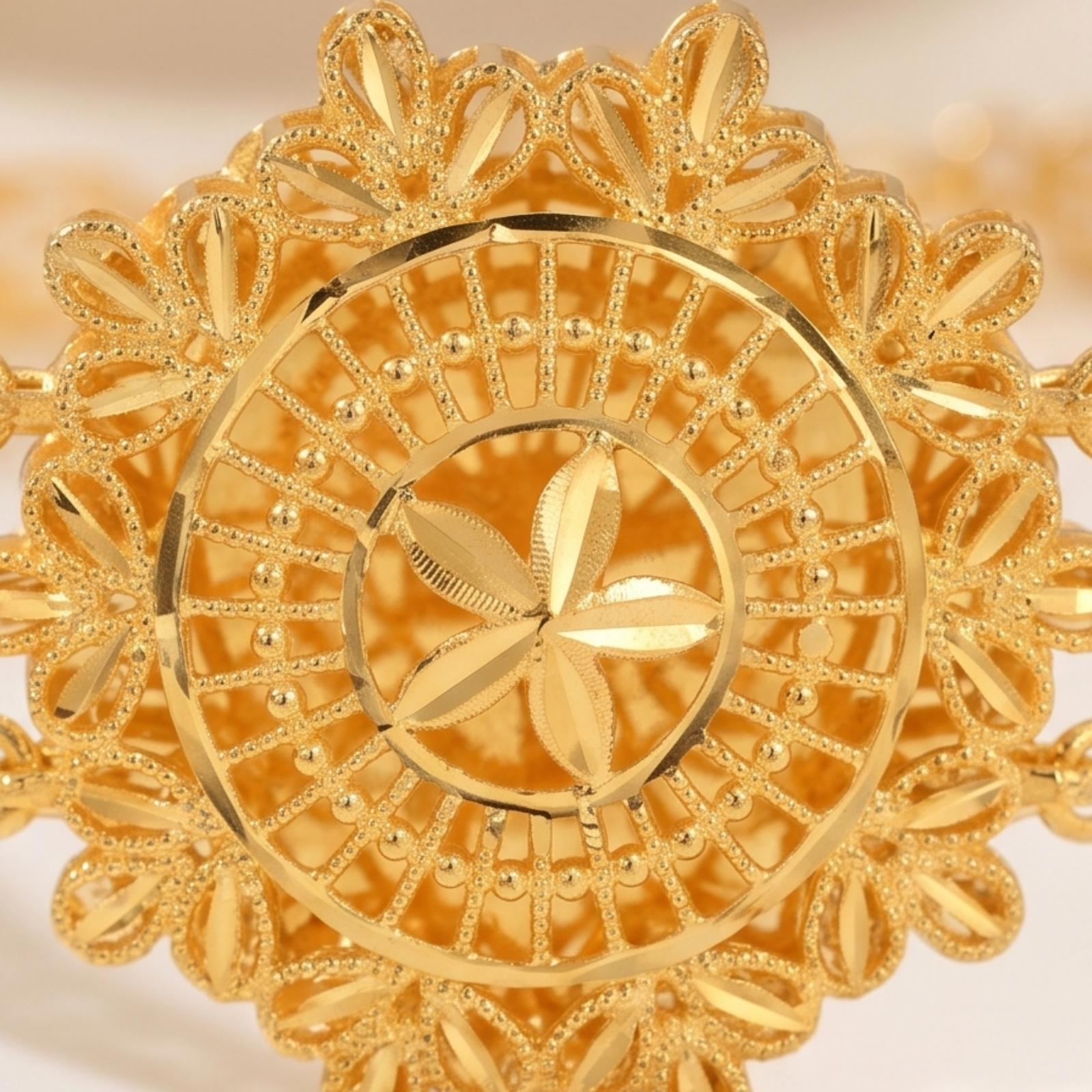 Crafted in Purity: Handcrafted 22kt Gold Bangles for the Modern Woman - Image 2
