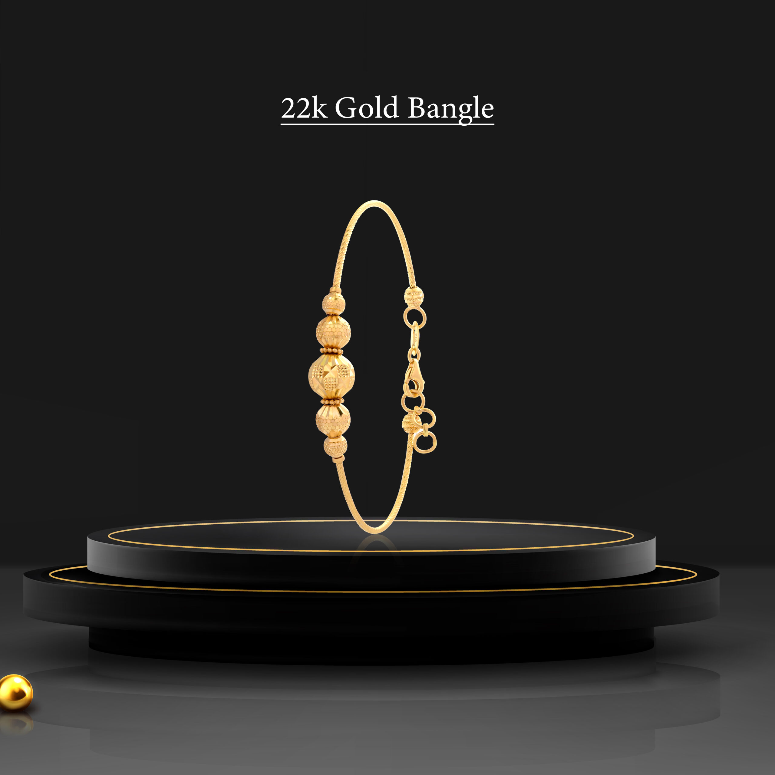 Pure 22K Gold Bangles in Yellow Gold Traditional Craftsmanship, Modern Charm - Image 3