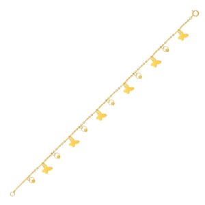 Alternative view of Shine in Every Moment with Our Ultra-Lightweight 21K Gold Bracelet  Crafted for Effortless Beauty