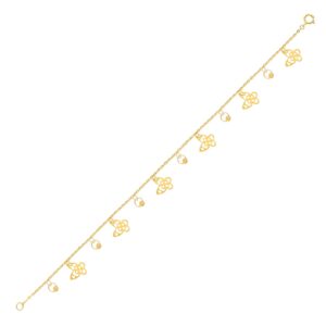 Alternative view of Where Elegance Meets Simplicity: Lightweight 21K Gold Bracelet That Speaks of Refined Grace