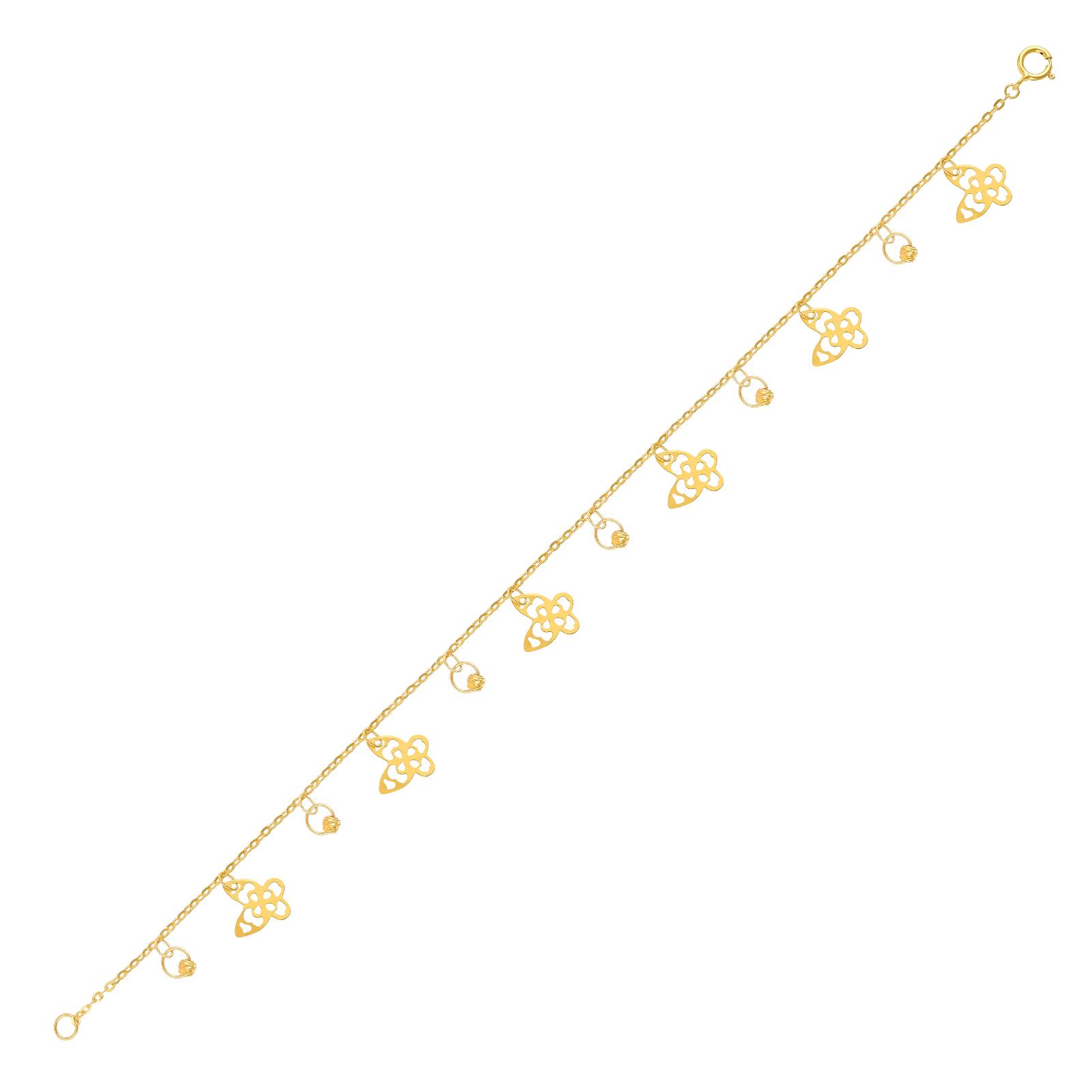 Where Elegance Meets Simplicity: Lightweight 21K Gold Bracelet That Speaks of Refined Grace - Image 2