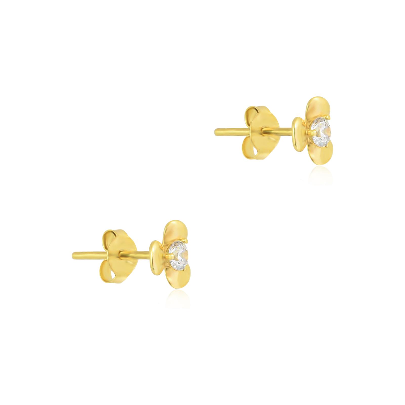 Everyday Elegance in 18K Gold Earrings at Bafleh Jewellery - Image 2