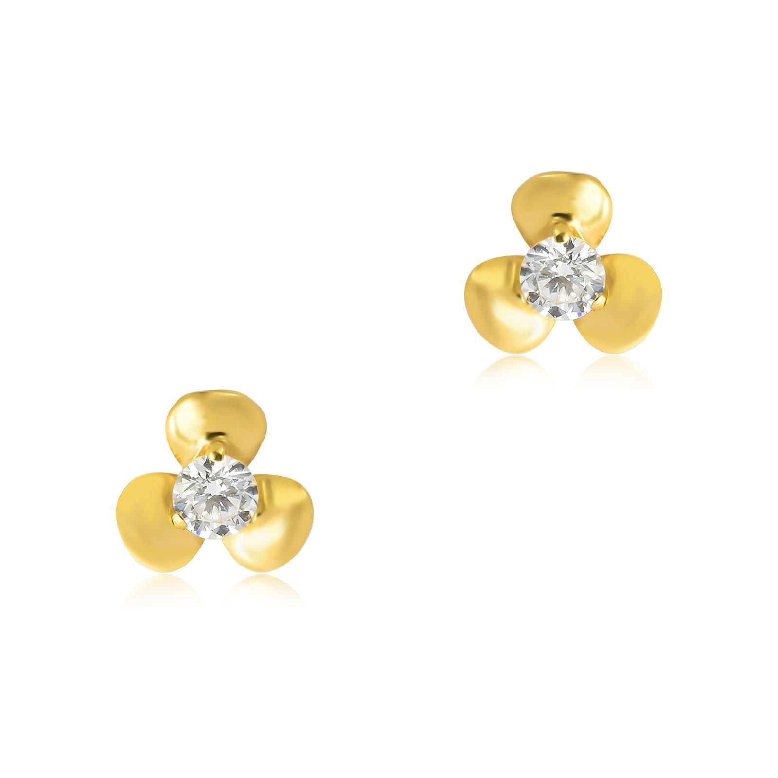 Everyday Elegance in 18K Gold Earrings at Bafleh Jewellery