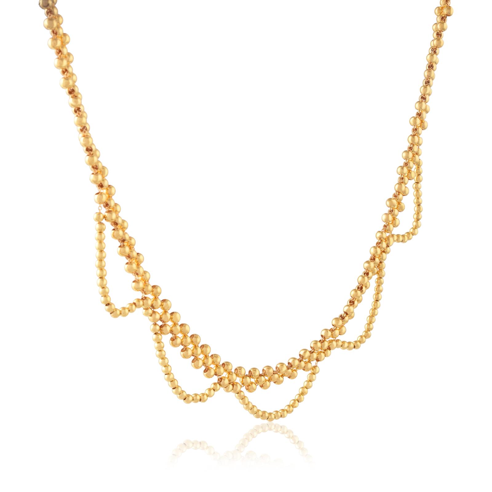 Discover Timeless Beauty with 21K Yellow Gold Lightweight Necklaces Only at Bafleh Jewellery - Image 2