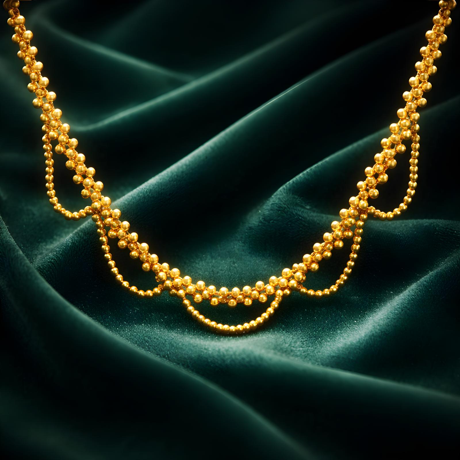 Discover Timeless Beauty with 21K Yellow Gold Lightweight Necklaces Only at Bafleh Jewellery - Image 3