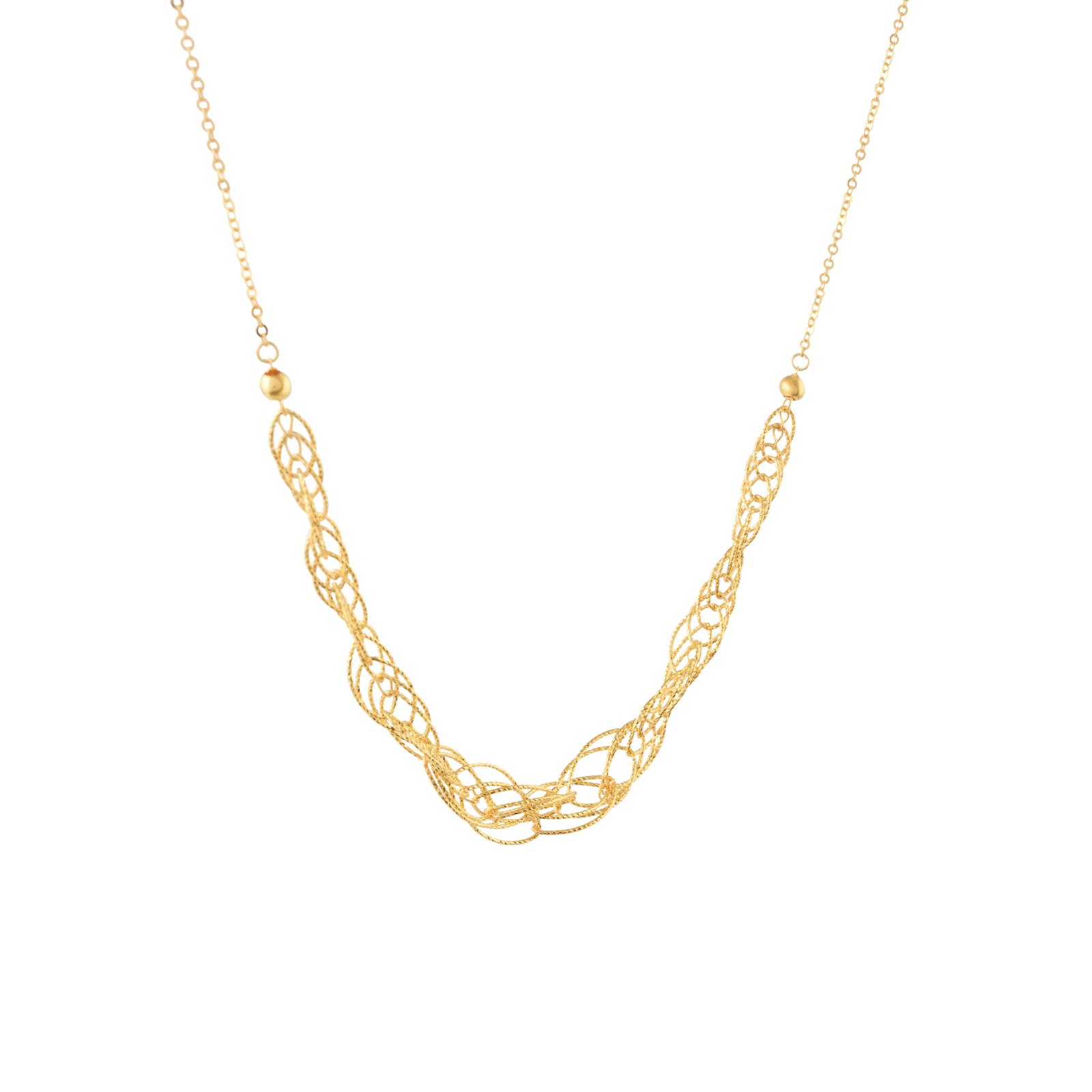 Shine Brighter with Our 21K Yellow Gold Lightweight Necklace Collection Only at Bafleh Jewellery - Image 4