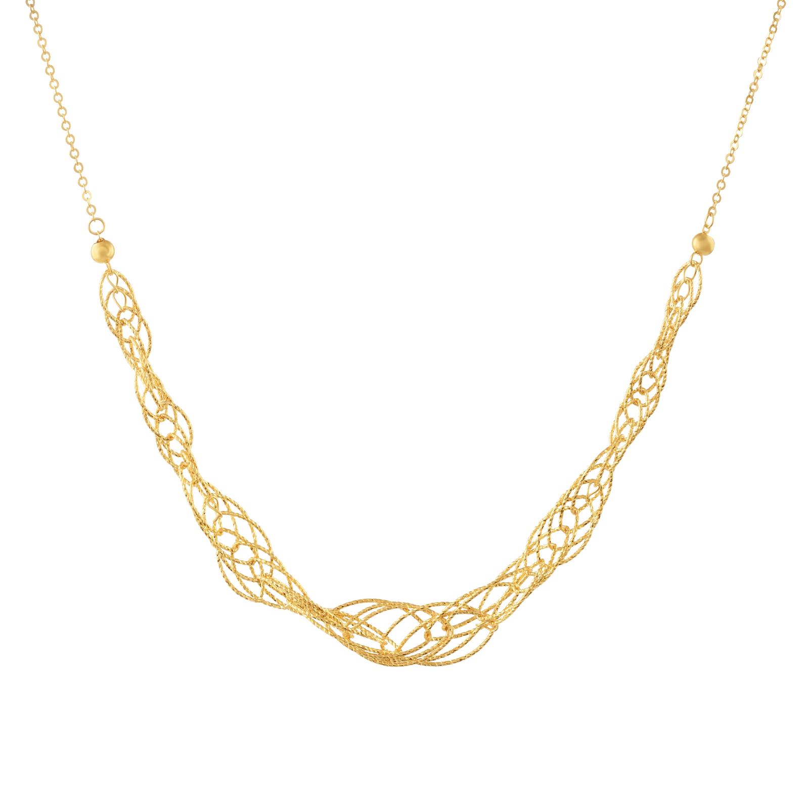 Shine Brighter with Our 21K Yellow Gold Lightweight Necklace Collection Only at Bafleh Jewellery - Image 2