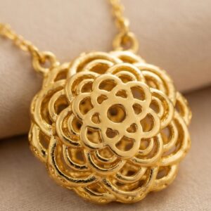 Alternative view of Redefining Everyday Glamour : Lightweight 22kt Gold Necklace Set by Bafleh Jewellery for the Modern Woman