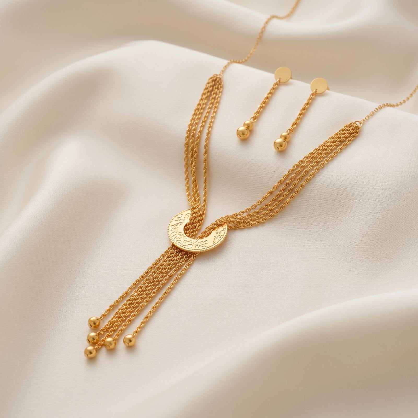 The Perfect Gift 21K Gold Necklace Sets from Bafleh Jewellery
