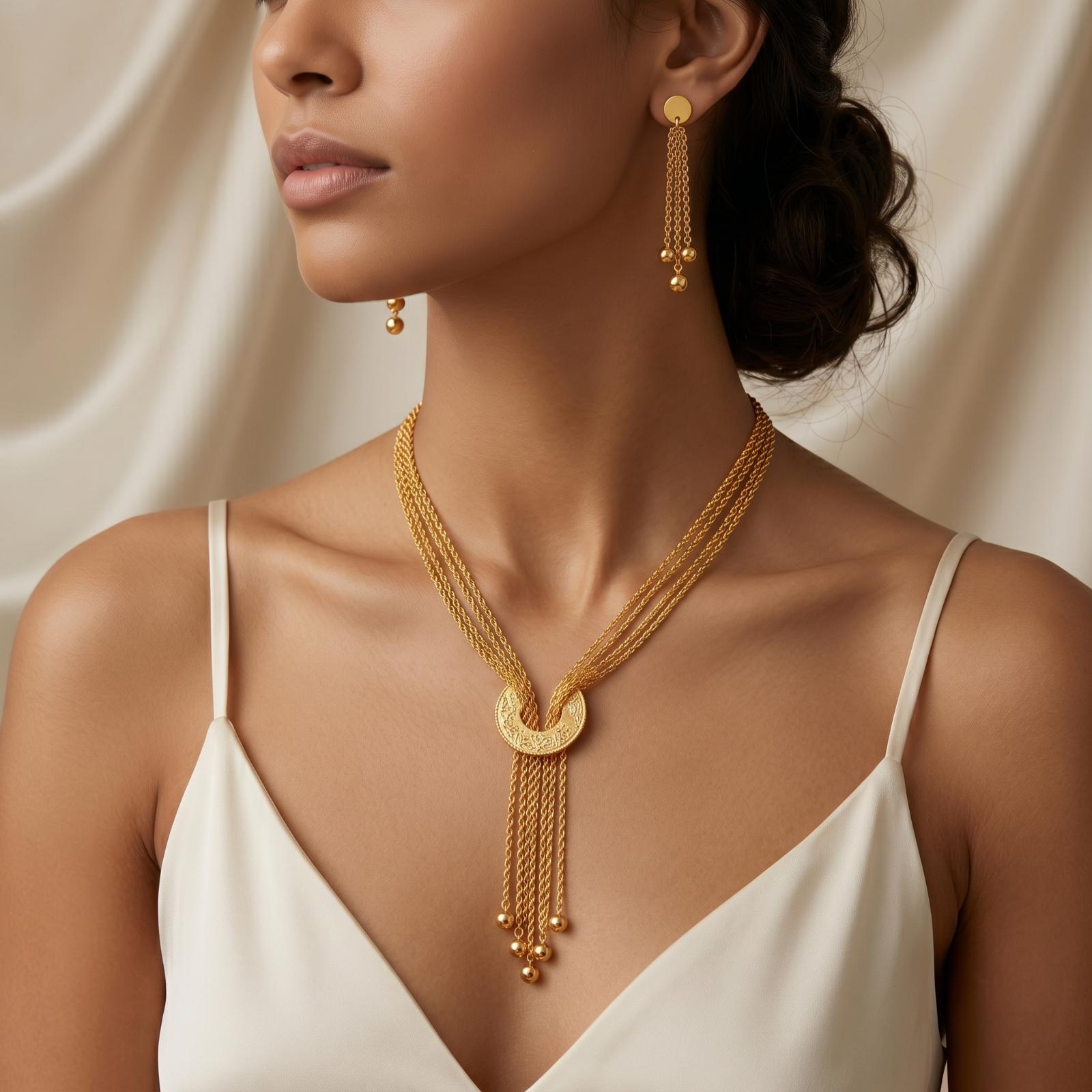 The Perfect Gift 21K Gold Necklace Sets from Bafleh Jewellery - Image 2