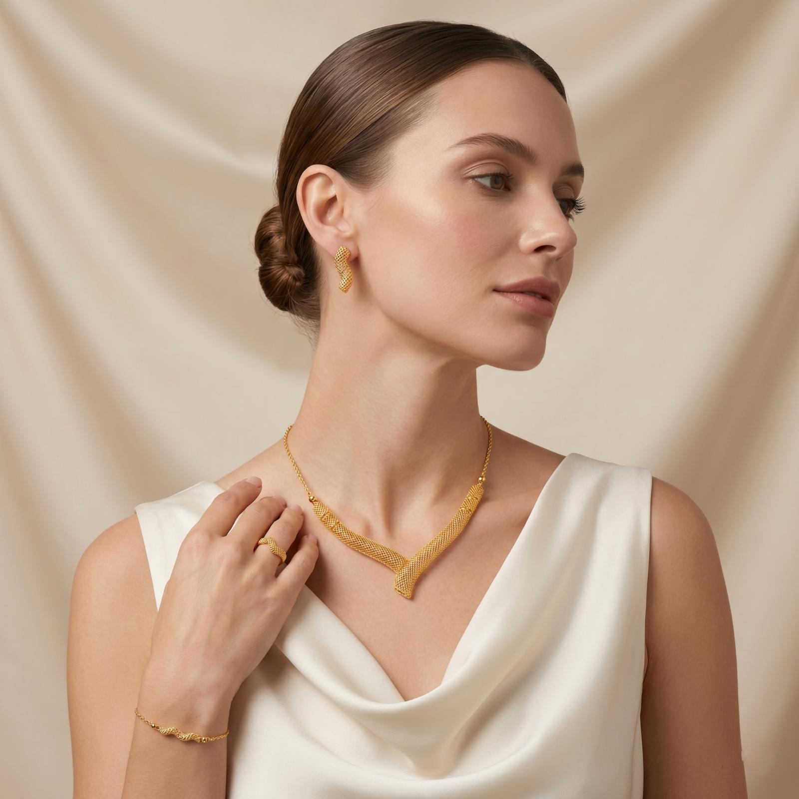 Shimmer and Shine This Season with 21K Gold Necklace Sets - Image 2