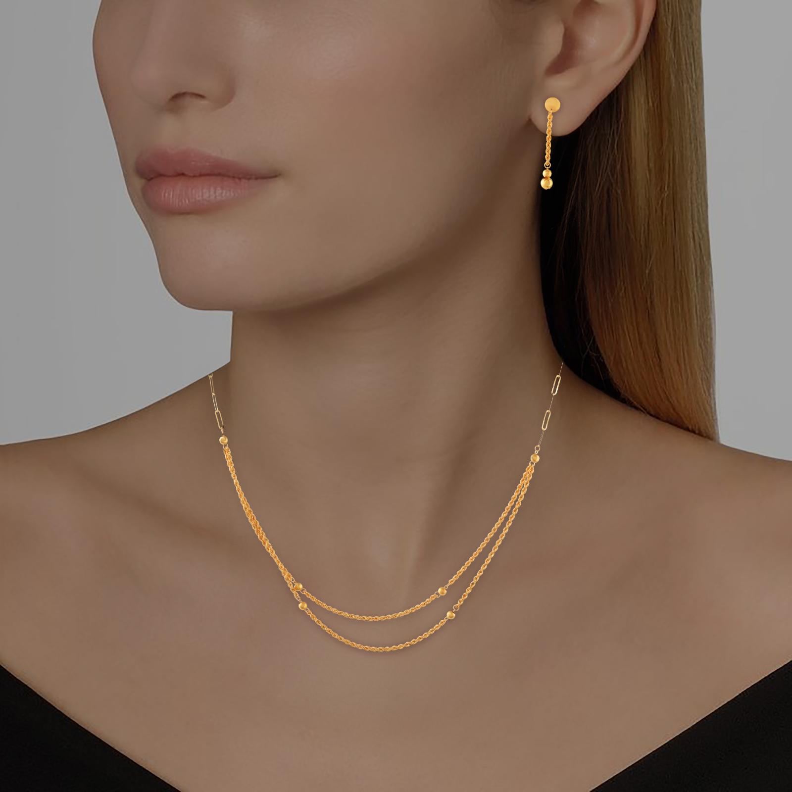 Bafleh Jewellery?s Signature 21K Gold Necklace Sets Collection - Image 6