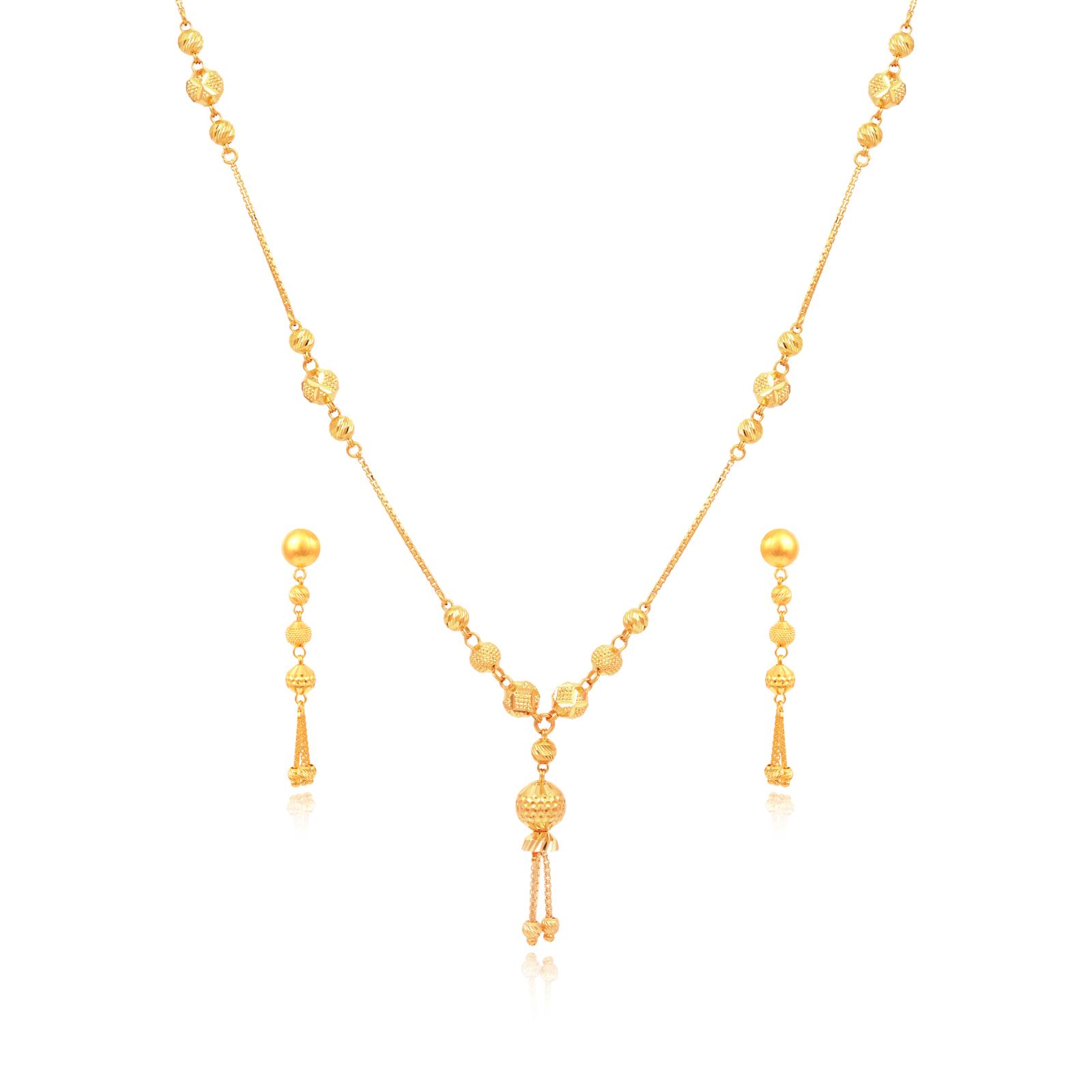 Design Trends in 22kt Gold Necklace set