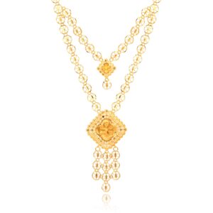 Alternative view of Innovative Techniques in Crafting 22kt Gold Necklace set