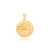 22kt Gold Pendant Adorned with Intricate Blossoms