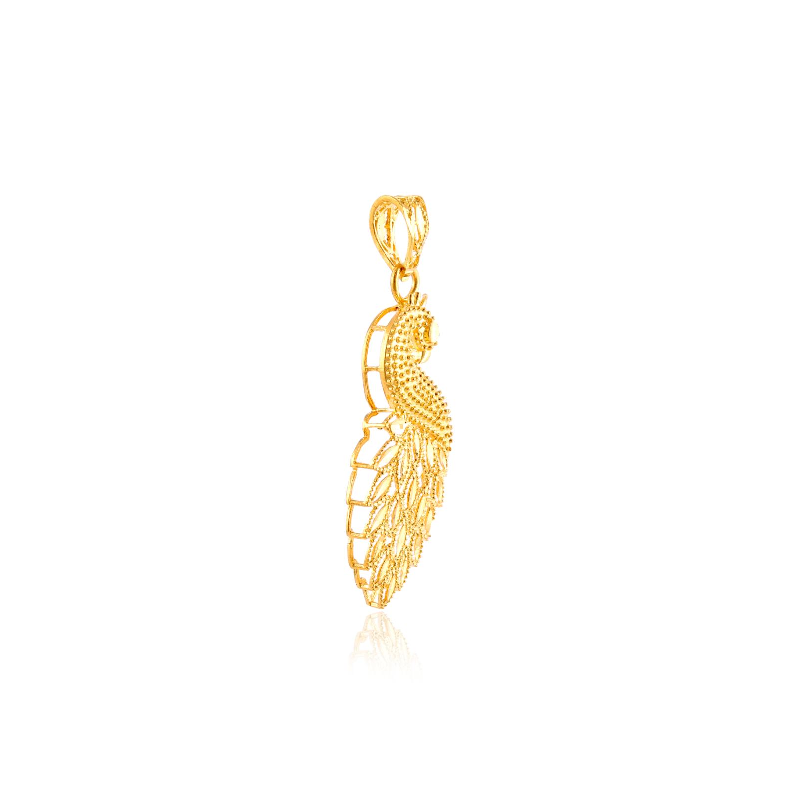 22kt Gold Pendant with Baroque-inspired Details - Image 2