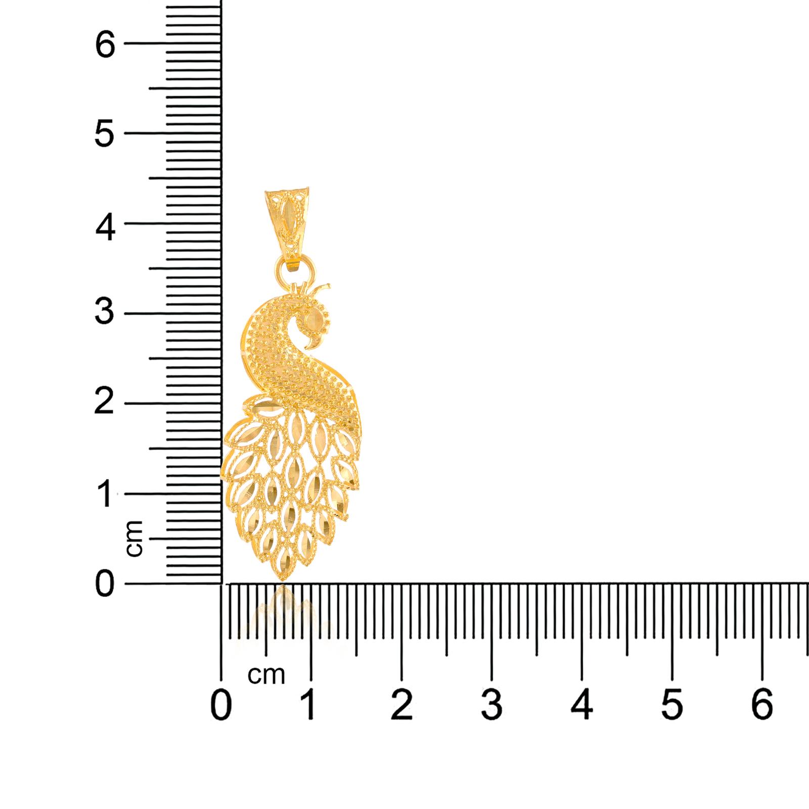 22kt Gold Pendant with Baroque-inspired Details - Image 3