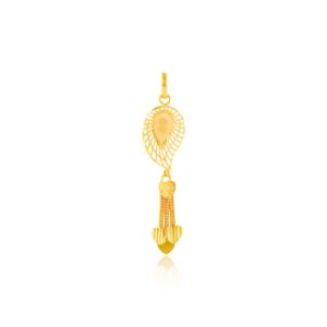 Alternative view of Stand Out with Our 22kt Gold Pendant Set Selection