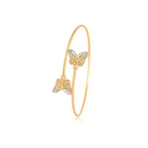 Redefine Daily Glamour with the Lightweight 18K Gold Bangle Designed Exclusively for You by Bafleh Jewellery
