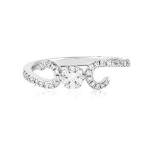Alternative view of Sparkle and Shine: White Gold Diamond Rings by Bafleh Jewellery