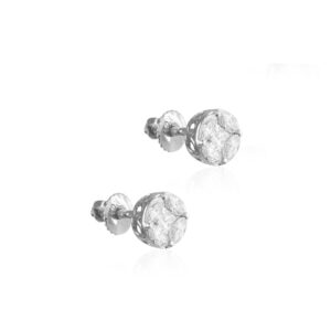 Alternative view of Exquisite Craftsmanship Meets Dazzling Brilliance 18K White Gold Diamond Earrings with IDT Certification by Bafleh Jewellery