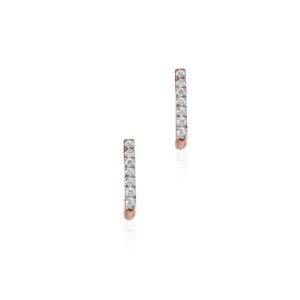 Celebrate Every Moment with 18K Rose Gold Diamond Earrings, Luxuriously Crafted and IDT Certified by Bafleh Jewellery