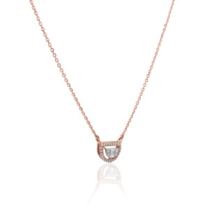 Alternative view of Elevate Your Elegance with This Exquisite Rose Gold Diamond Necklace by Bafleh Jewellery A Perfect Blend of Luxury and Romance