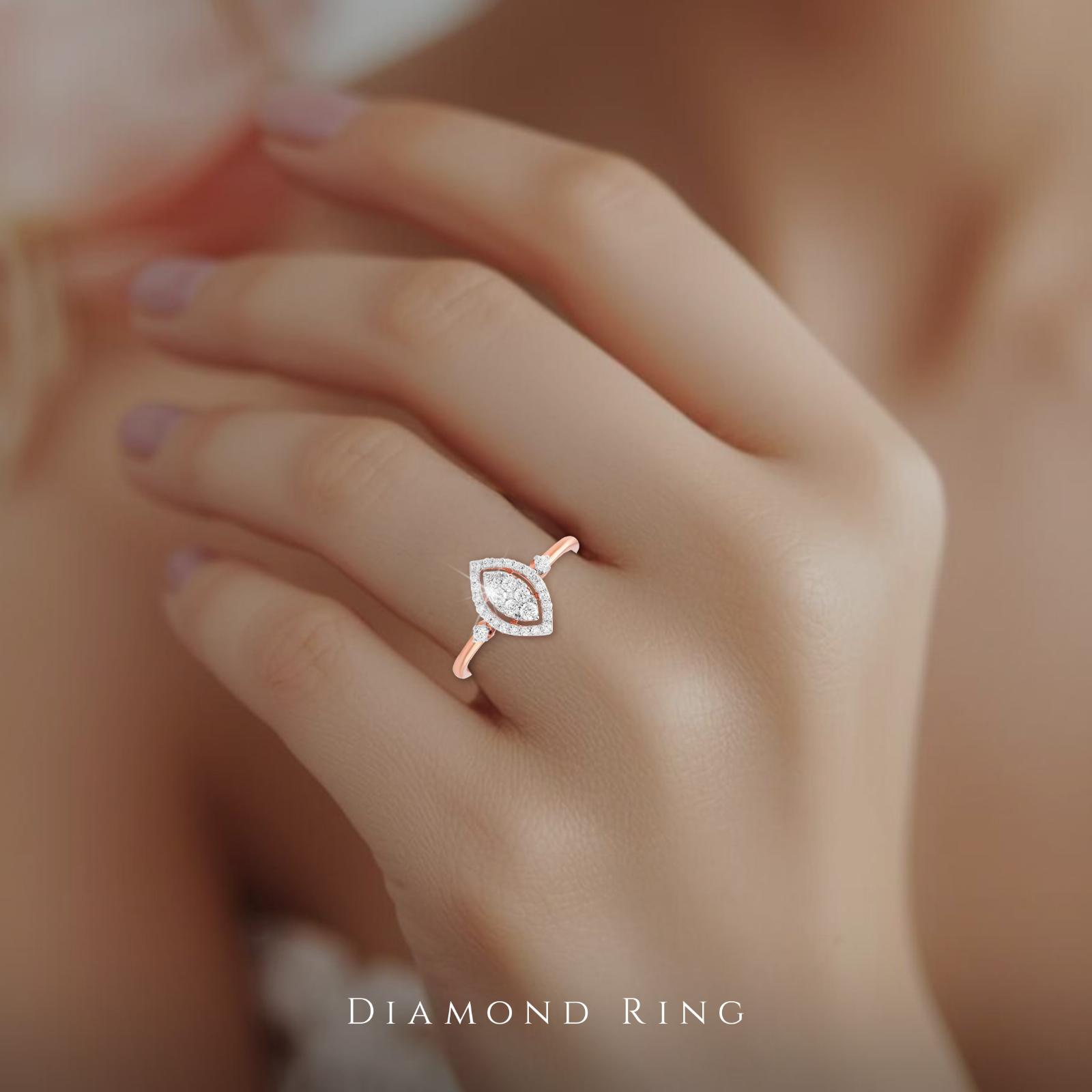 Classic & Contemporary Rose Gold Diamond Rings at Bafleh Jewellery - Image 3