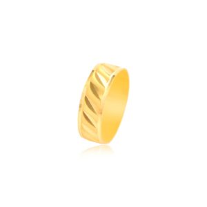 Alternative view of Love in Gold: Contemporary 22kt Couple Bands
