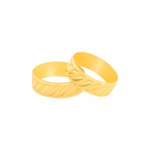 Love in Gold: Contemporary 22kt Couple Bands