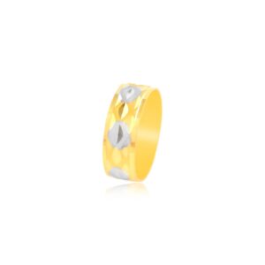 Alternative view of Engraved in Gold: Personalized 22kt Couple Bands