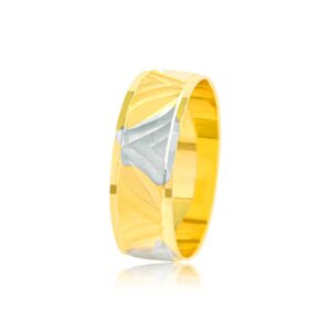 Alternative view of Gold & Glamour: Luxurious 22kt Couple Rings