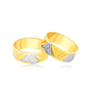 Gold & Glamour: Luxurious 22kt Couple Rings