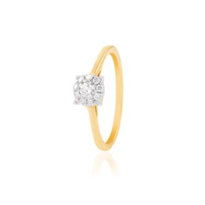 Yellow Gold Diamond Engagement Ring with IDT Certificate ? Exclusively at Bafleh Jewellery