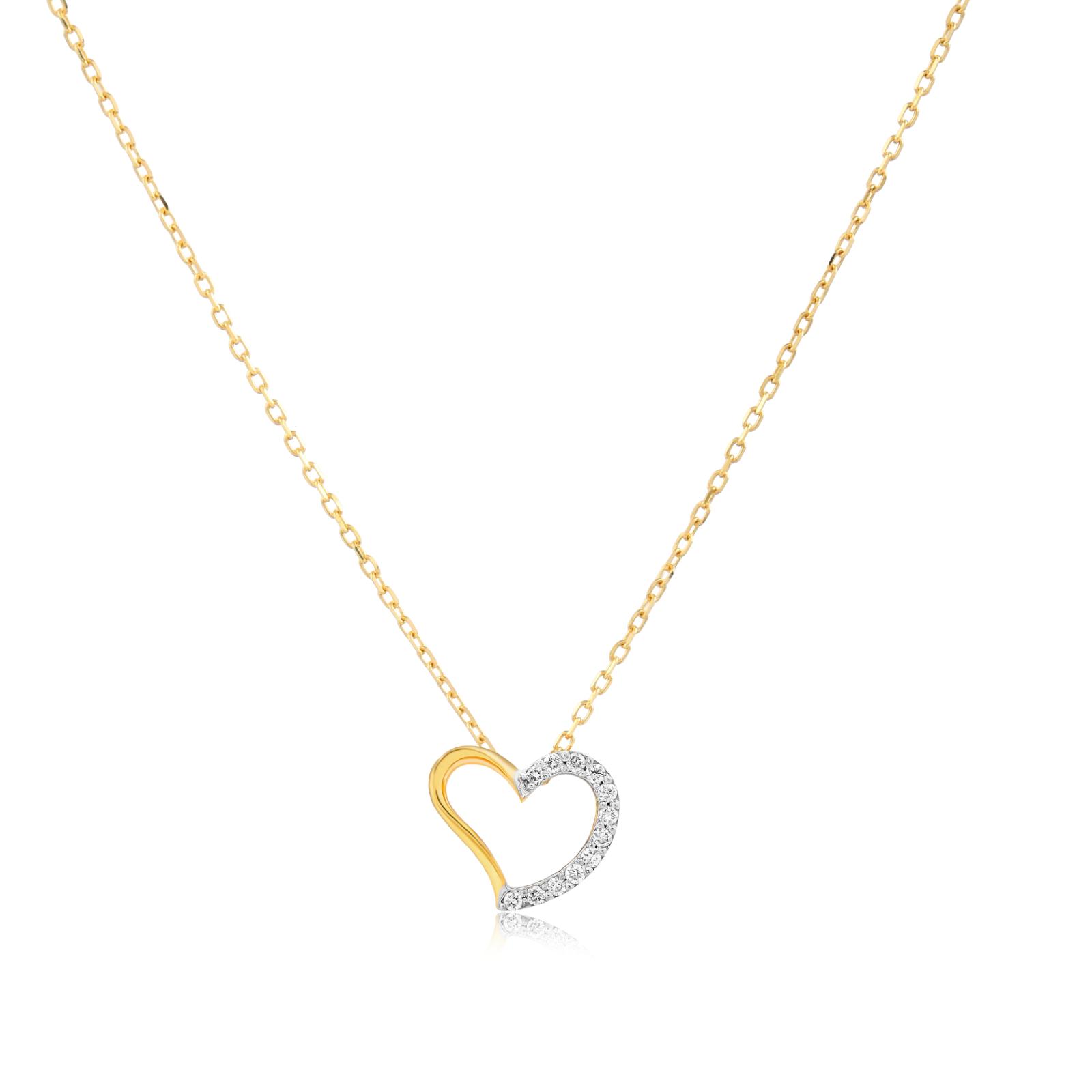 Sparkle with Love: Heart-Shaped Diamond Necklaces for Valentine's Day - Image 2