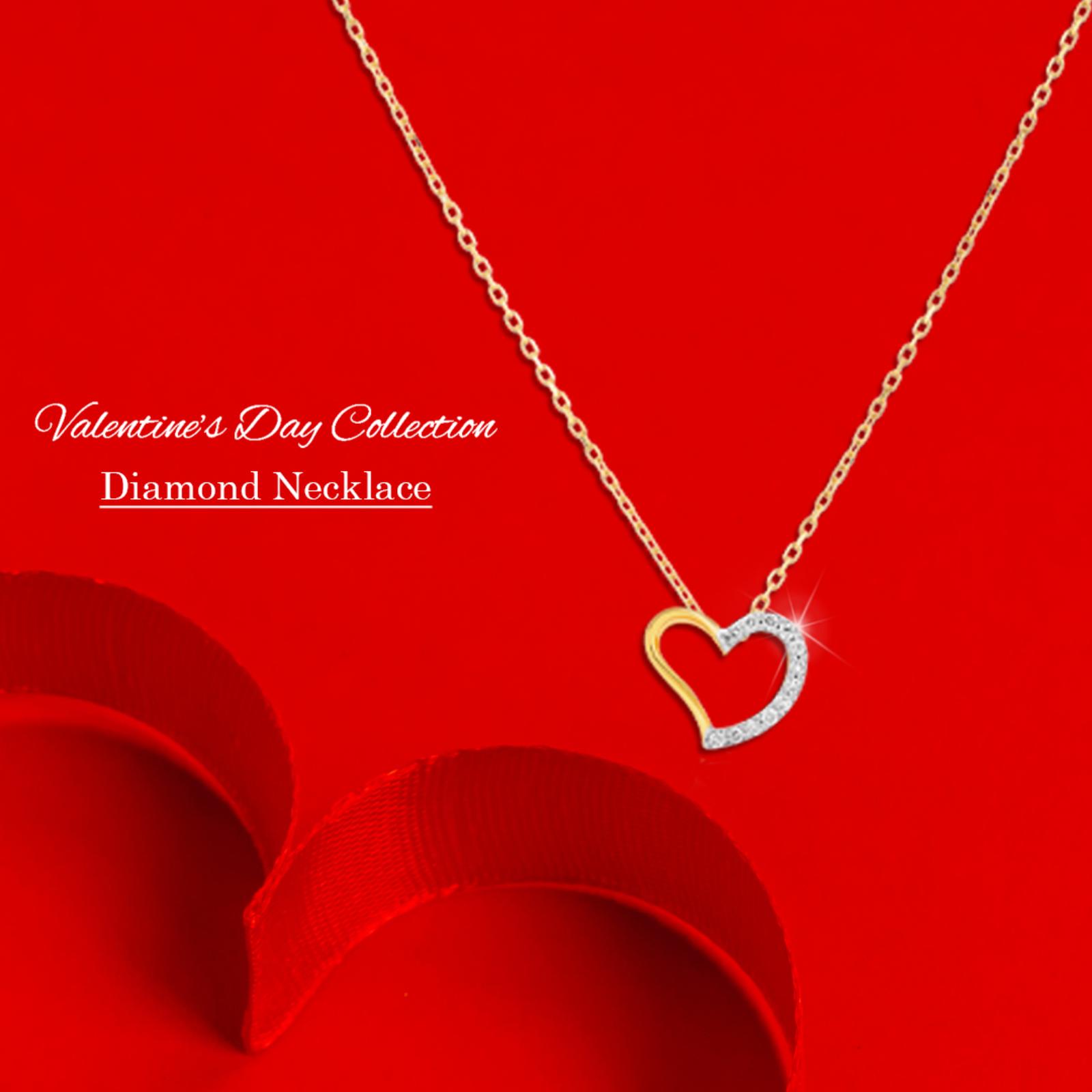 Sparkle with Love: Heart-Shaped Diamond Necklaces for Valentine's Day - Image 4