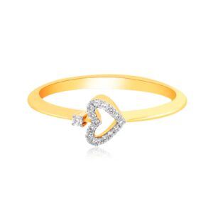 Alternative view of Timeless Elegance: Heart-Shaped Diamond Ring
