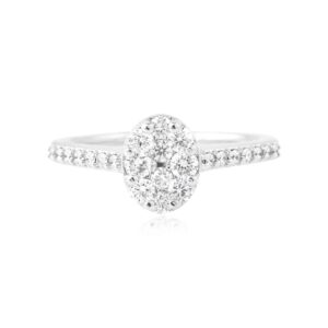 Alternative view of White Gold Diamond Rings: A Modern and Sleek Choice