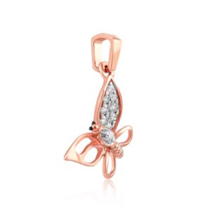 Alternative view of Fly High with the Timeless Charm of a Diamond Butterfly Pendant