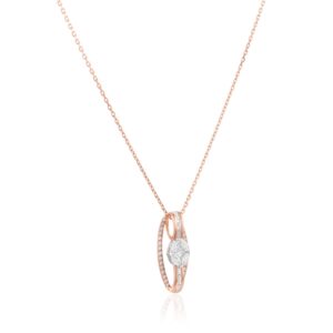 Alternative view of Embrace Eternal Beauty with Brilliant Diamond Necklaces by Bafleh Jewellery